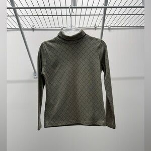 L by Ladida Olive Logo Print Turtleneck Size 5 Years